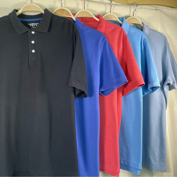 croft & barrow Other - 5 MEN’S POLO SHIRTS! Croft & Barrow / Arizona Jean Company ~ Size Large